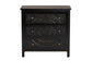 Baxton Studio Yelena Classic and Traditional Black Finished Wood 3-Drawer Storage Cabinet FredCo