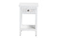 Baxton Studio Yelena Classic and Traditional White Finished Wood 1-Drawer End Table FredCo