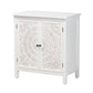 Baxton Studio Yelena Classic and Traditional White Finished Wood 2-Door Storage Cabinet FredCo