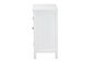 Baxton Studio Yelena Classic and Traditional White Finished Wood 2-Door Storage Cabinet FredCo