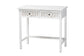 Baxton Studio Yelena Classic and Traditional White Finished Wood 2-Drawer Console Table FredCo