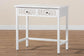 Baxton Studio Yelena Classic and Traditional White Finished Wood 2-Drawer Console Table FredCo