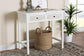 Baxton Studio Yelena Classic and Traditional White Finished Wood 2-Drawer Console Table FredCo