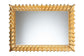 Baxton Studio Ygritte Antique Goldleaf Accent Wall Mirror FredCo