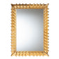 Baxton Studio Ygritte Antique Goldleaf Accent Wall Mirror FredCo