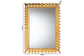 Baxton Studio Ygritte Antique Goldleaf Accent Wall Mirror FredCo