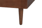 Mid-century modern wood furniture leg with rich walnut finish from FredCo International