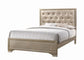 Beaumont Bedroom Set Metallic Champagne Coaster Eastern King, 4 Piece FredCo
