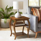 Becci Walnut Finish Accent Table FredCo