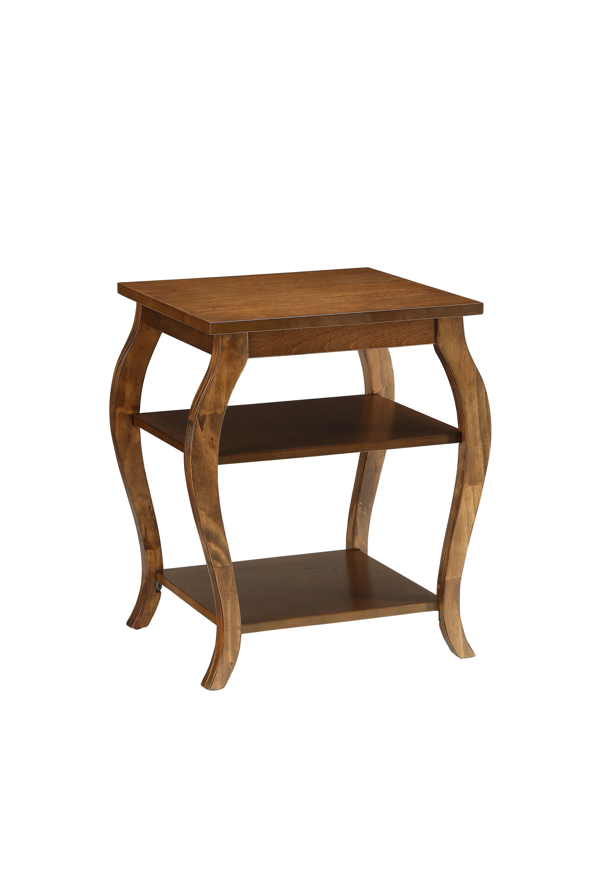 Becci Walnut Finish Accent Table FredCo