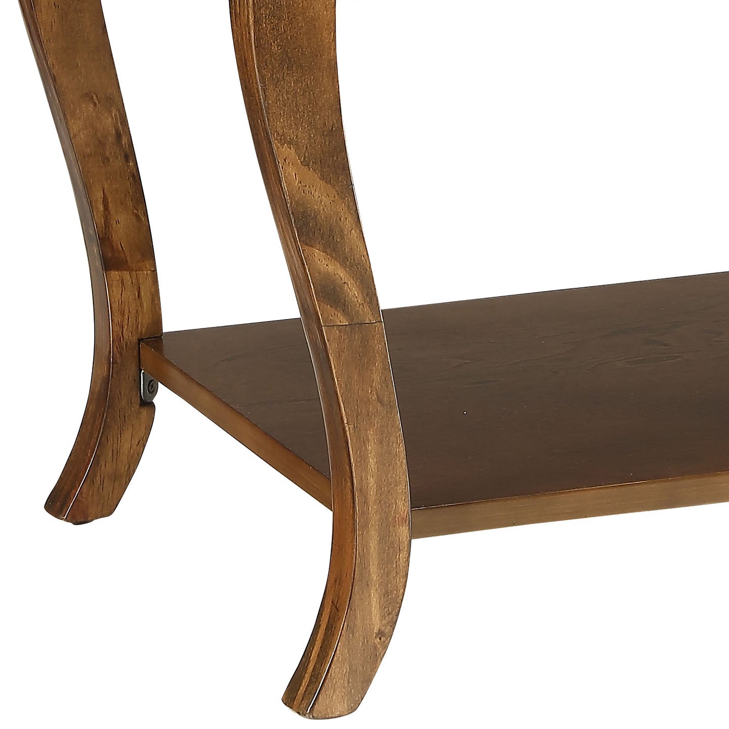 Becci Walnut Finish Accent Table FredCo