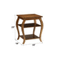 Becci Walnut Finish Accent Table FredCo