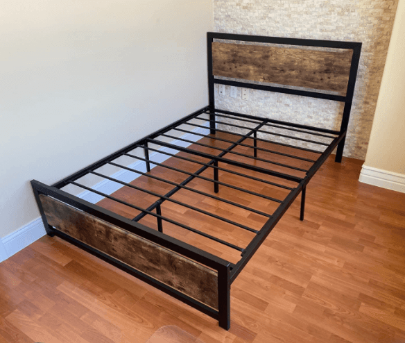 Bed Frame with Headboard Metal Bed Frame, Platform Metal Bed FredCo