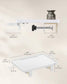 Bedside Shelf with Phone Slot, Cup Holder and Hook Cloud White FredCo