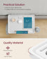 Bedside Shelf with Phone Slot, Cup Holder and Hook Cloud White FredCo