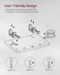 Bedside Shelf with Phone Slot, Cup Holder and Hook Ink Black FredCo