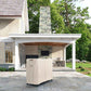 Beige Log Rack Cover FredCo