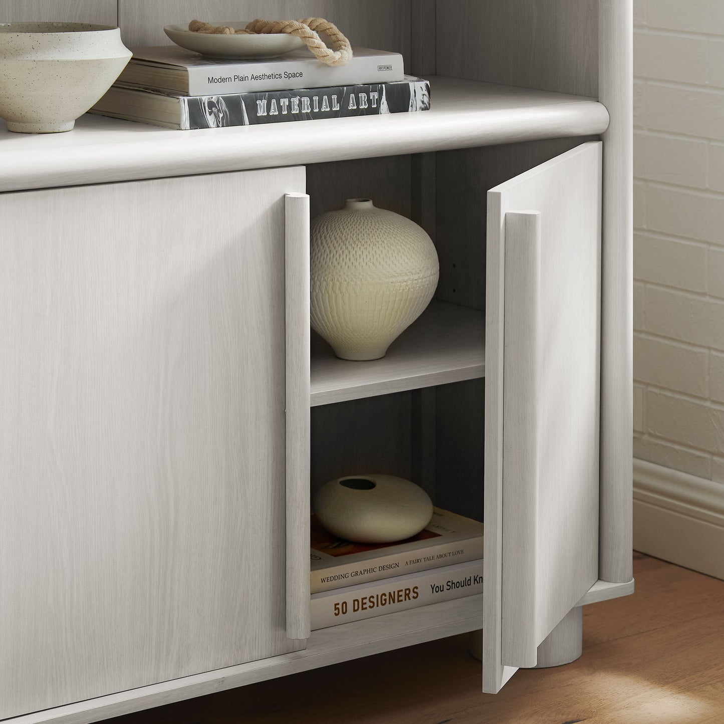 Bellamy Tall Arched Display Cabinet Bookcase by Modway EEI-7314 FredCo