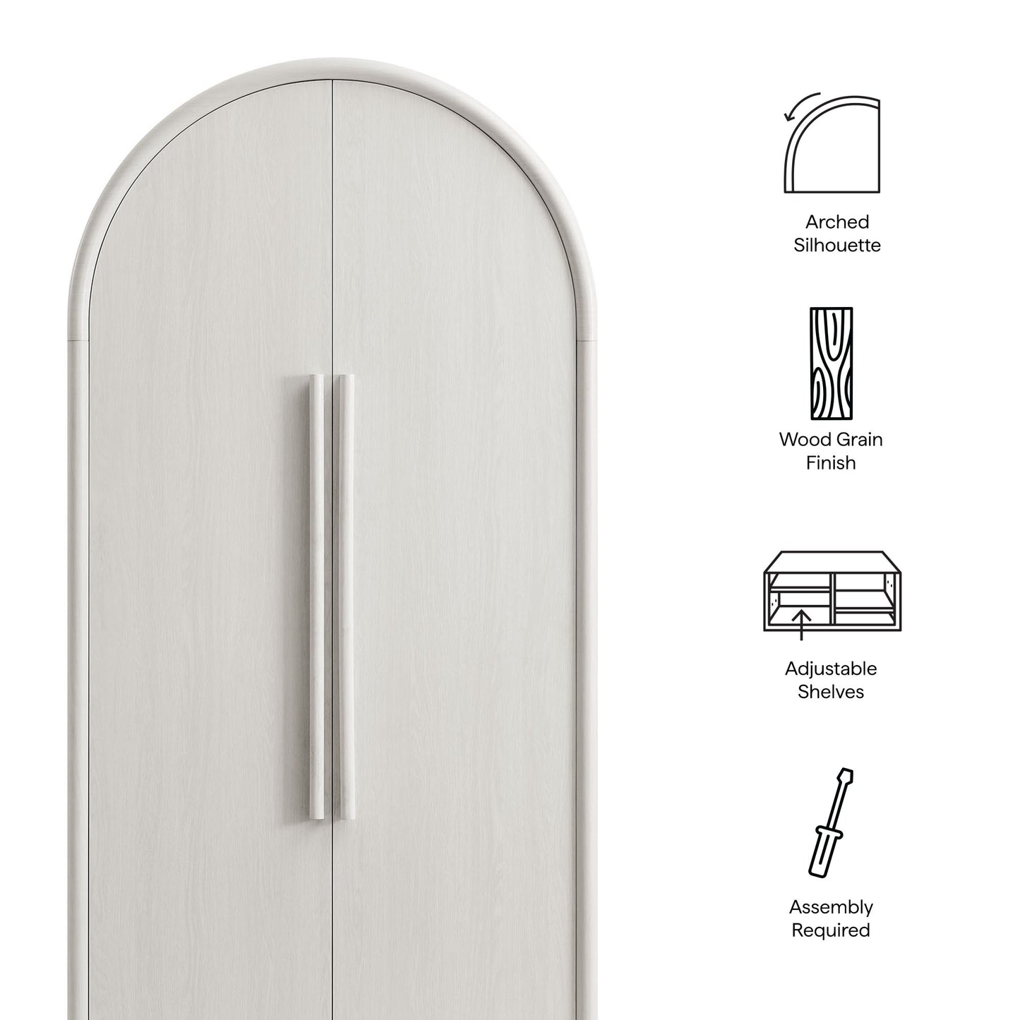 Bellamy Tall Arched Storage Cabinet by Modway EEI-7313 FredCo