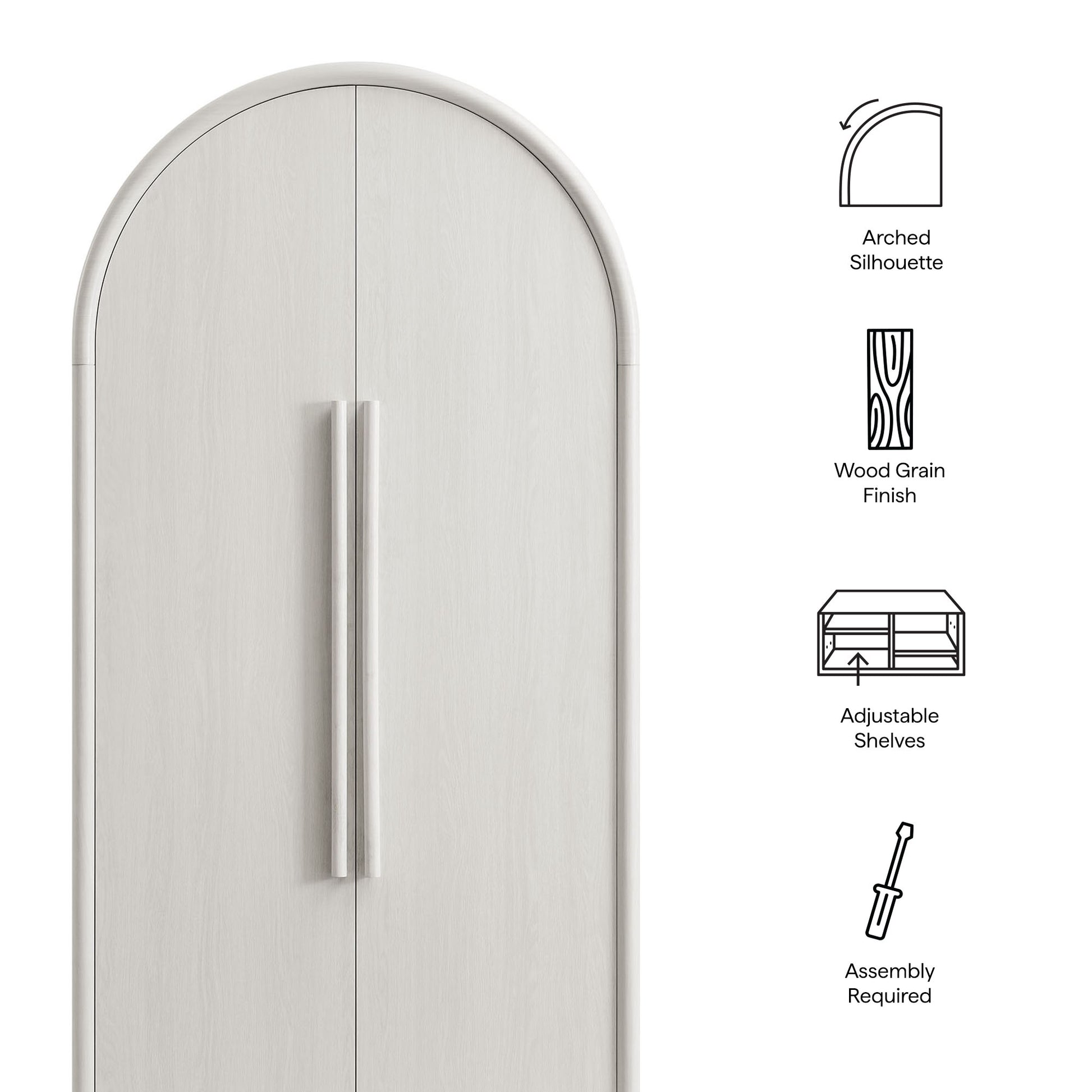Bellamy Tall Arched Storage Cabinet by Modway EEI-7313 FredCo