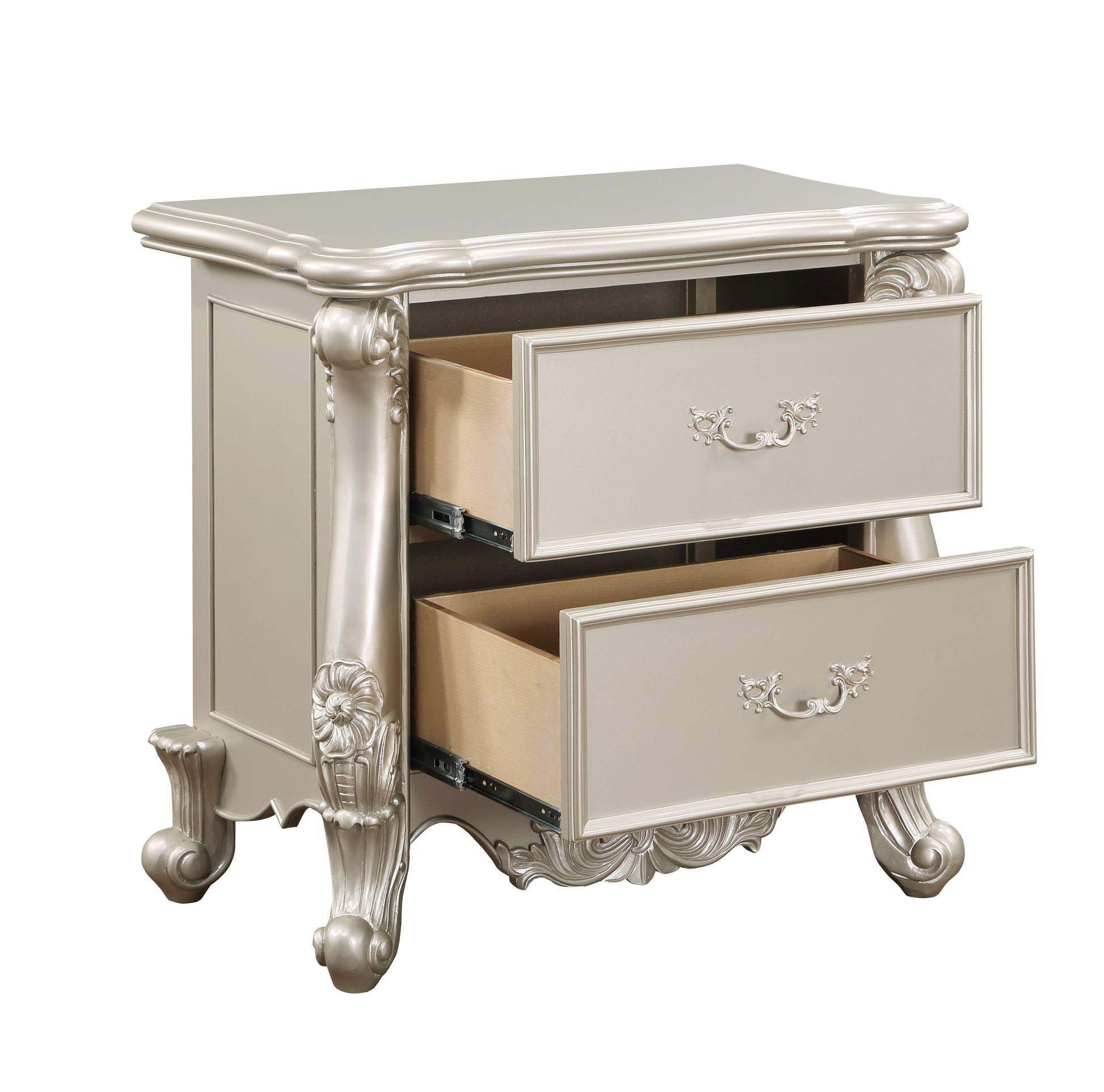 Bently Champagne Finish Nightstand FredCo