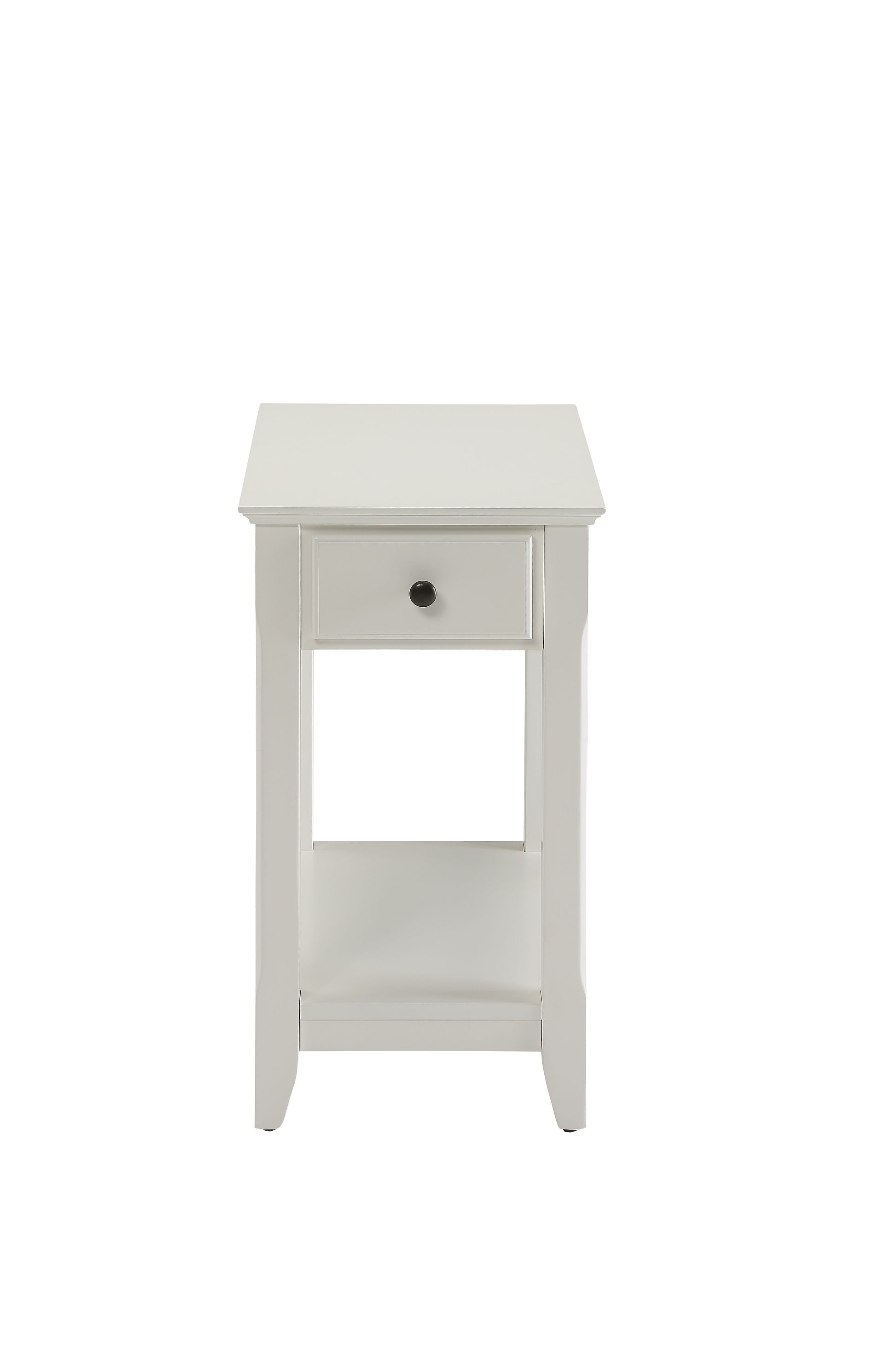 Bertie White Finish Accent Table FredCo