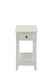 Bertie White Finish Accent Table FredCo