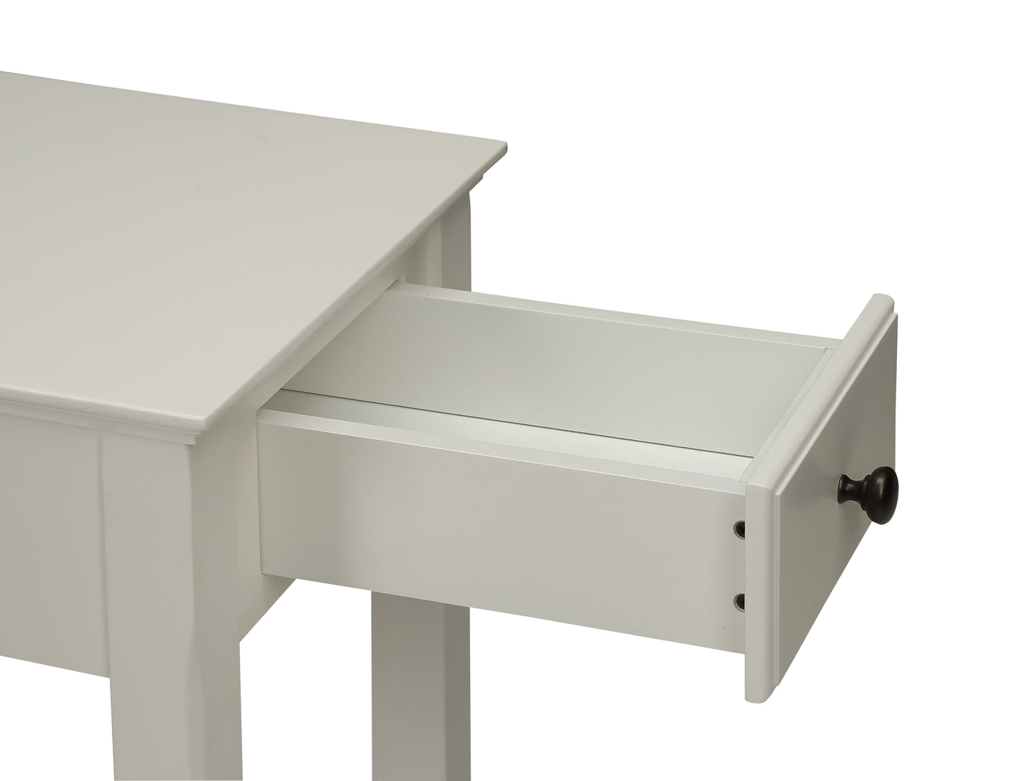 Bertie White Finish Accent Table FredCo