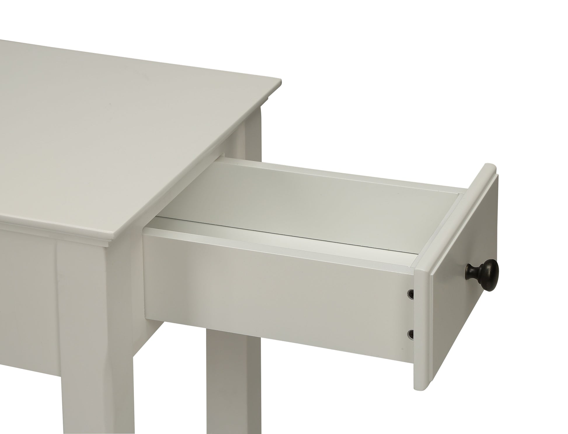 Bertie White Finish Accent Table FredCo