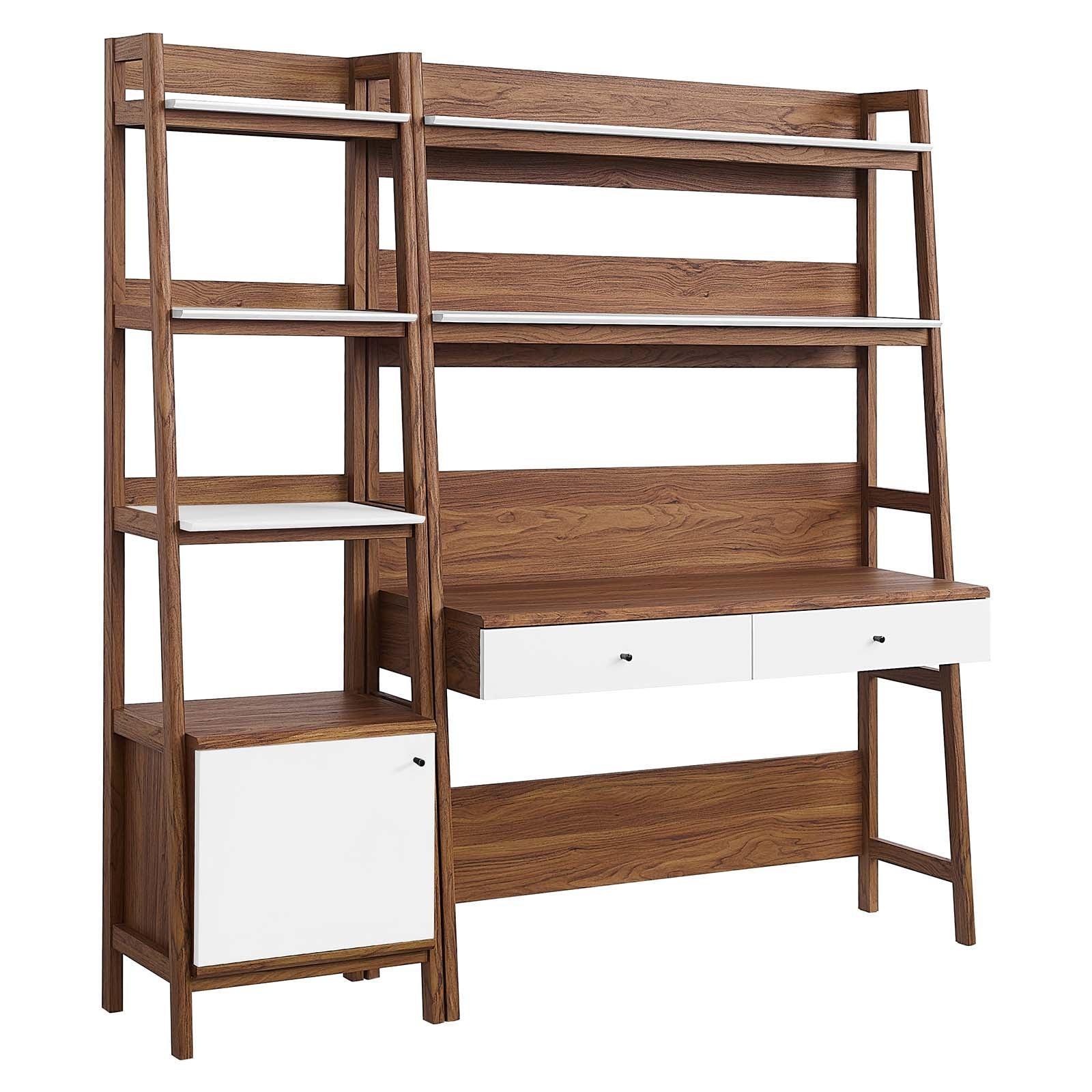 Bixby 2-Piece Wood Office Desk and Bookshelf, EEI-6111 FredCo