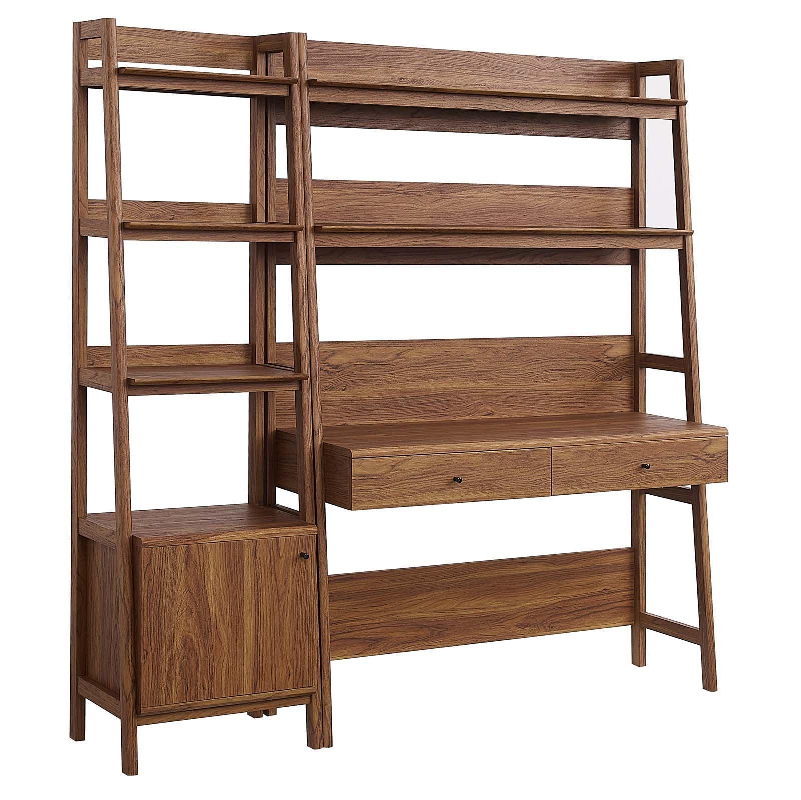 Bixby 2-Piece Wood Office Desk and Bookshelf, EEI-6111 FredCo
