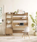 Bixby 2-Piece Wood Office Desk and Bookshelf, EEI-6111 FredCo