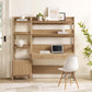 Bixby 2-Piece Wood Office Desk and Bookshelf, EEI-6111 FredCo