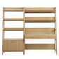Bixby 2-Piece Wood Office Desk and Bookshelf, EEI-6112 FredCo