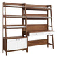Bixby 2-Piece Wood Office Desk and Bookshelf, EEI-6112 FredCo