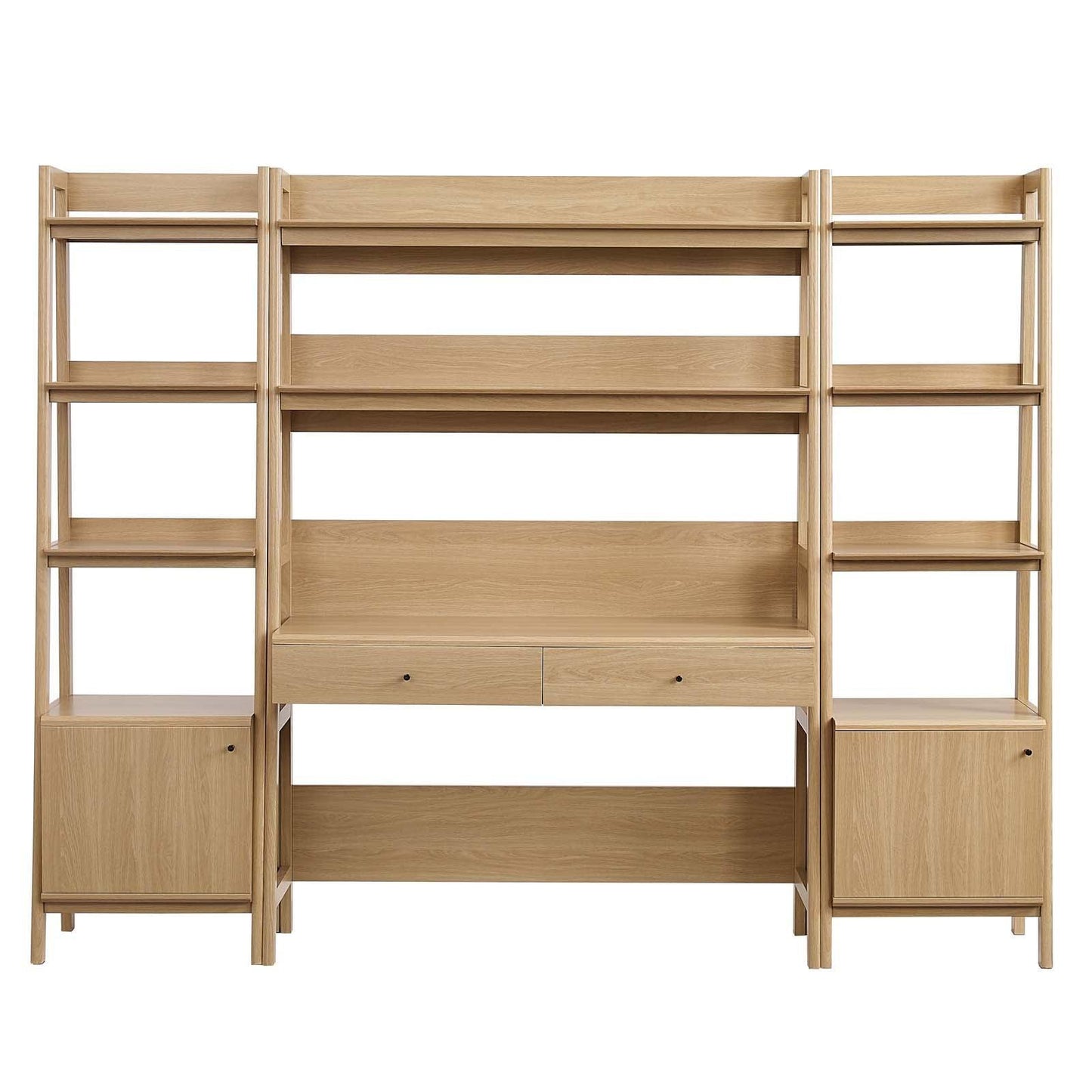 Bixby 3-Piece Wood Office Desk and Bookshelf, EEI-6114 FredCo