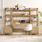 Bixby 3-Piece Wood Office Desk and Bookshelf, EEI-6114 FredCo