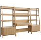Bixby 3-Piece Wood Office Desk and Bookshelf, EEI-6115 FredCo