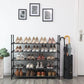 Black Fabric Shoe Rack FredCo