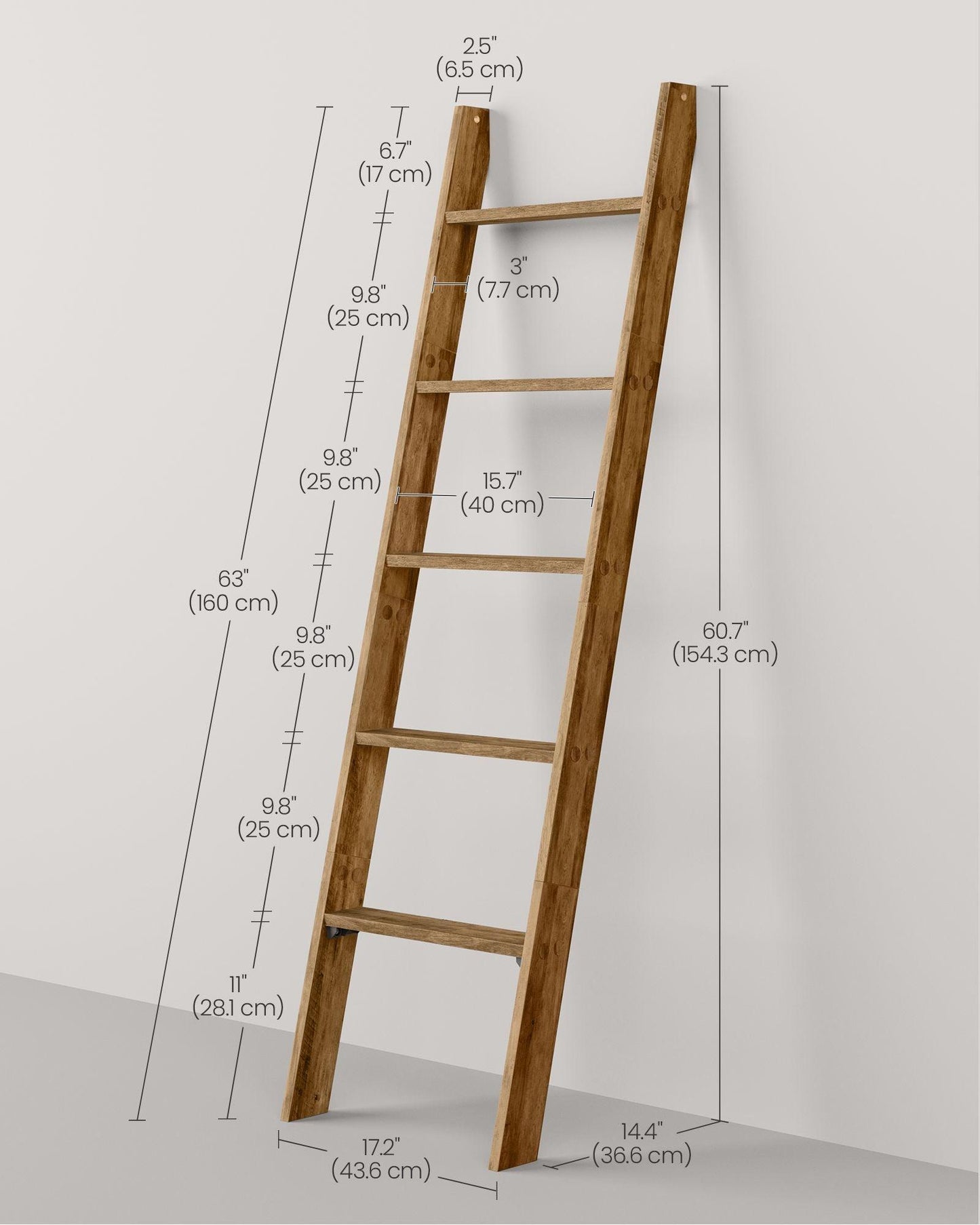 Blanket Ladder Decorative Farmhouse for The Living Room FredCo