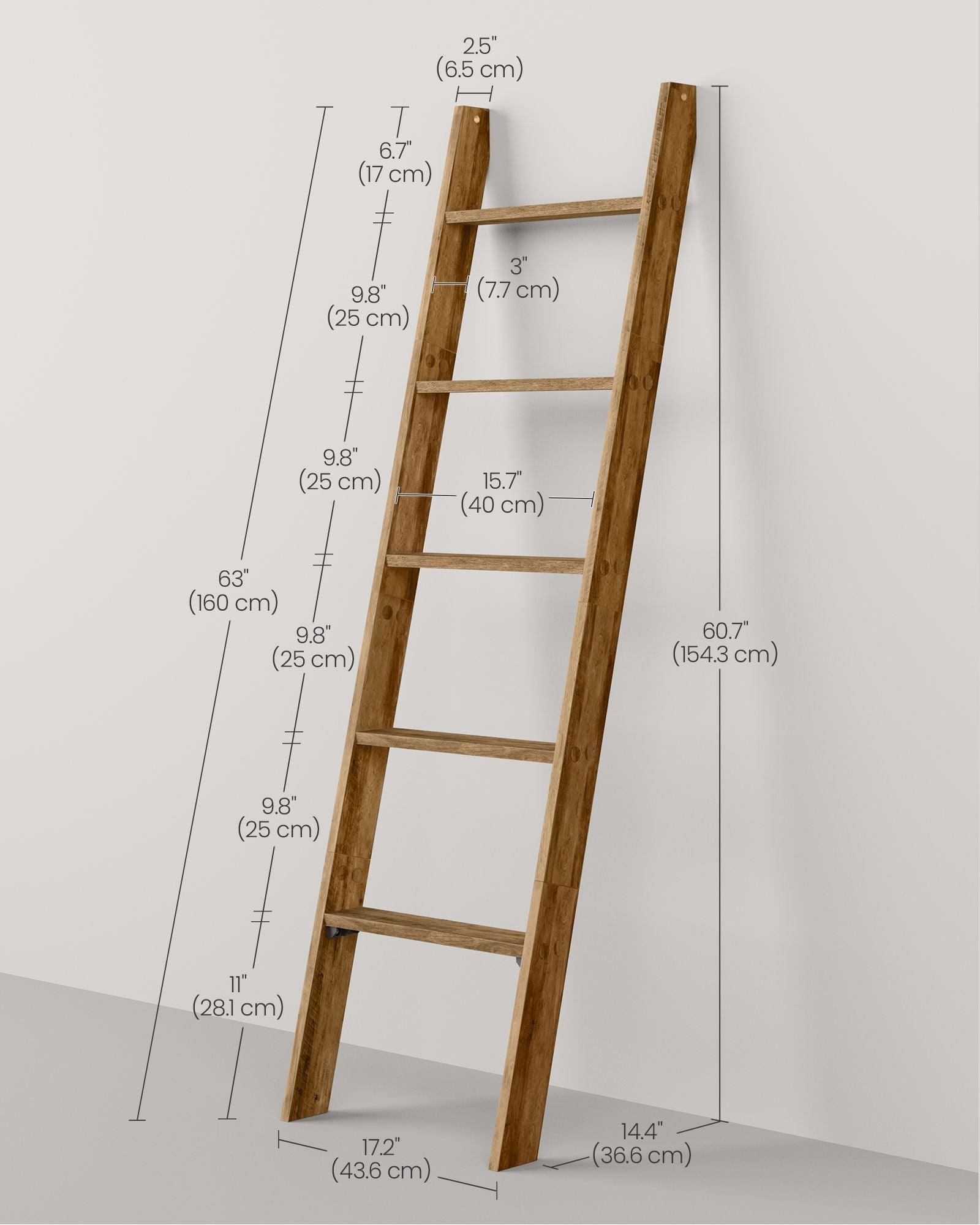 Blanket Ladder Decorative Farmhouse for The Living Room FredCo