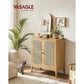 Boho-Style Rattan Sideboard FredCo