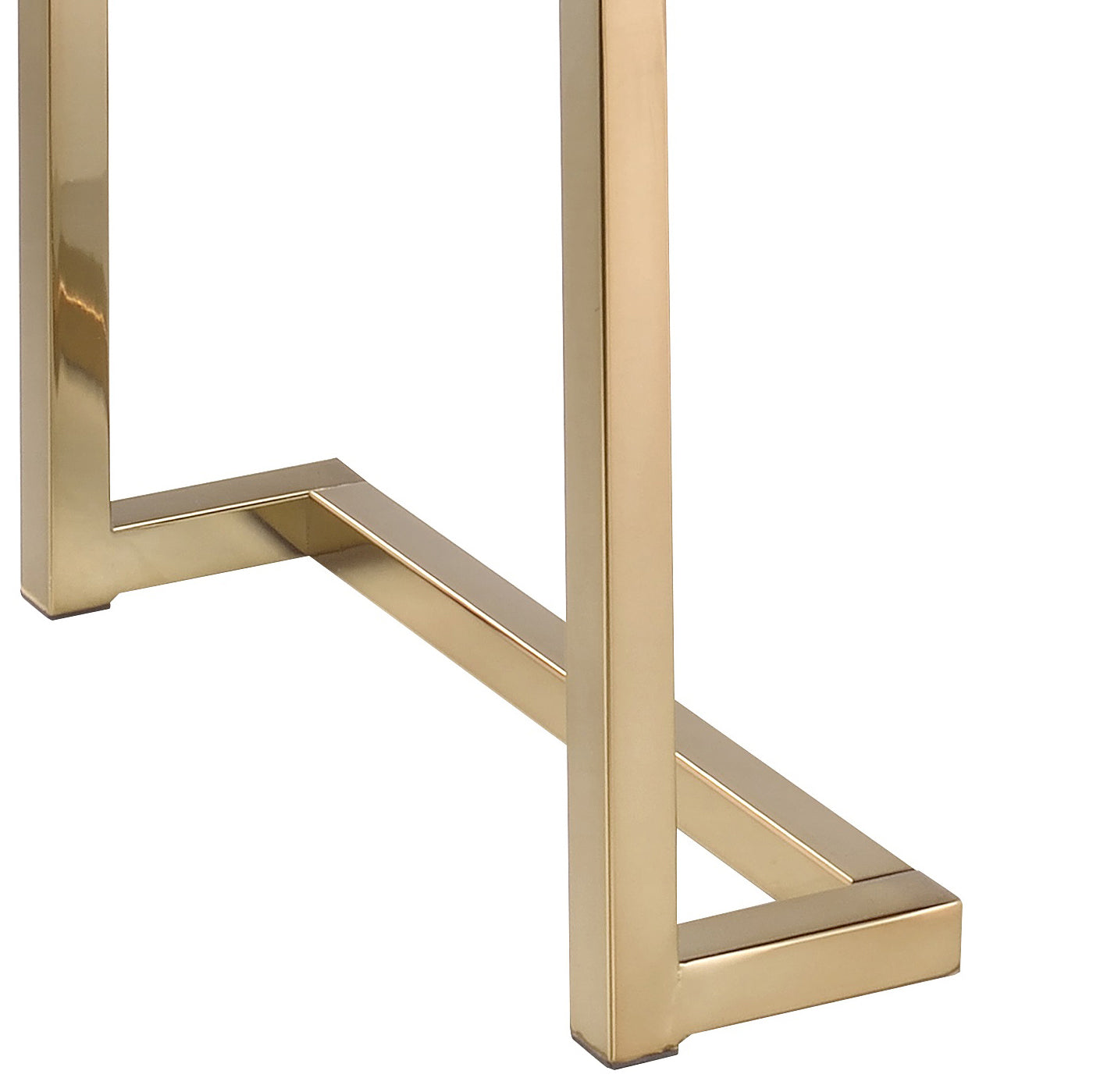 Boice Black Fabric & Champagne Finish Bench FredCo