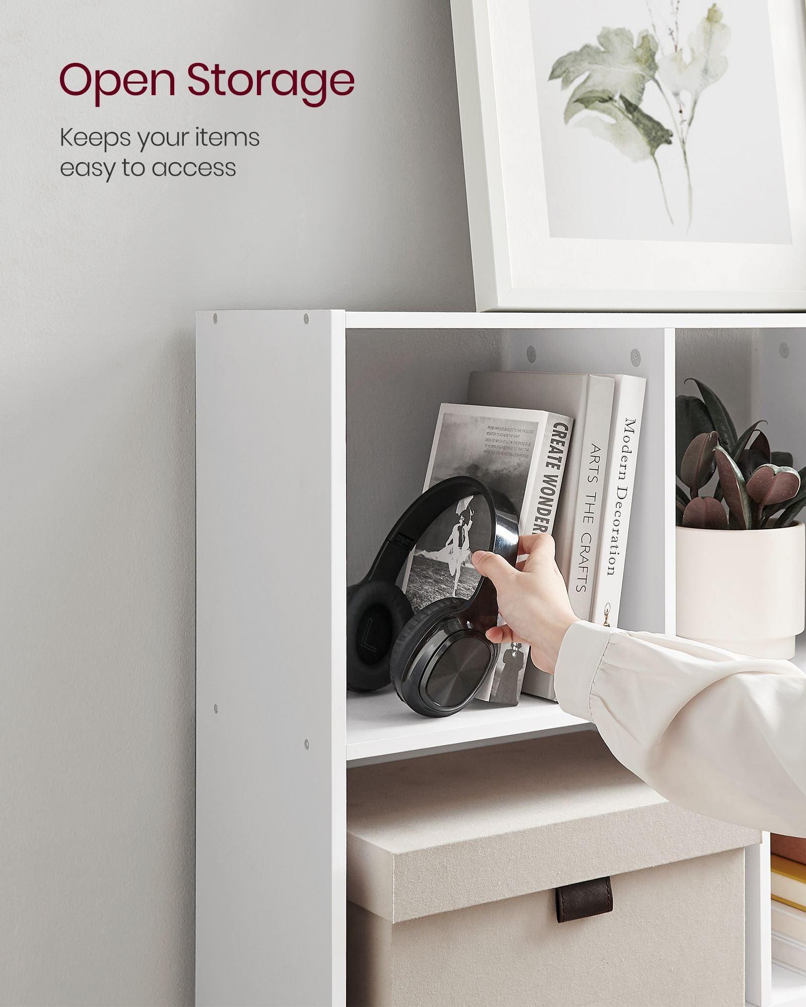 Bookshelf with 11 Storage Compartments FredCo