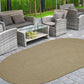 Braided Outdoor Reversible Solid Oval/Round Rug FredCo