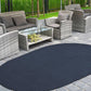 Braided Outdoor Reversible Solid Oval/Round Rug FredCo