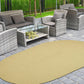 Braided Outdoor Reversible Solid Oval/Round Rug FredCo