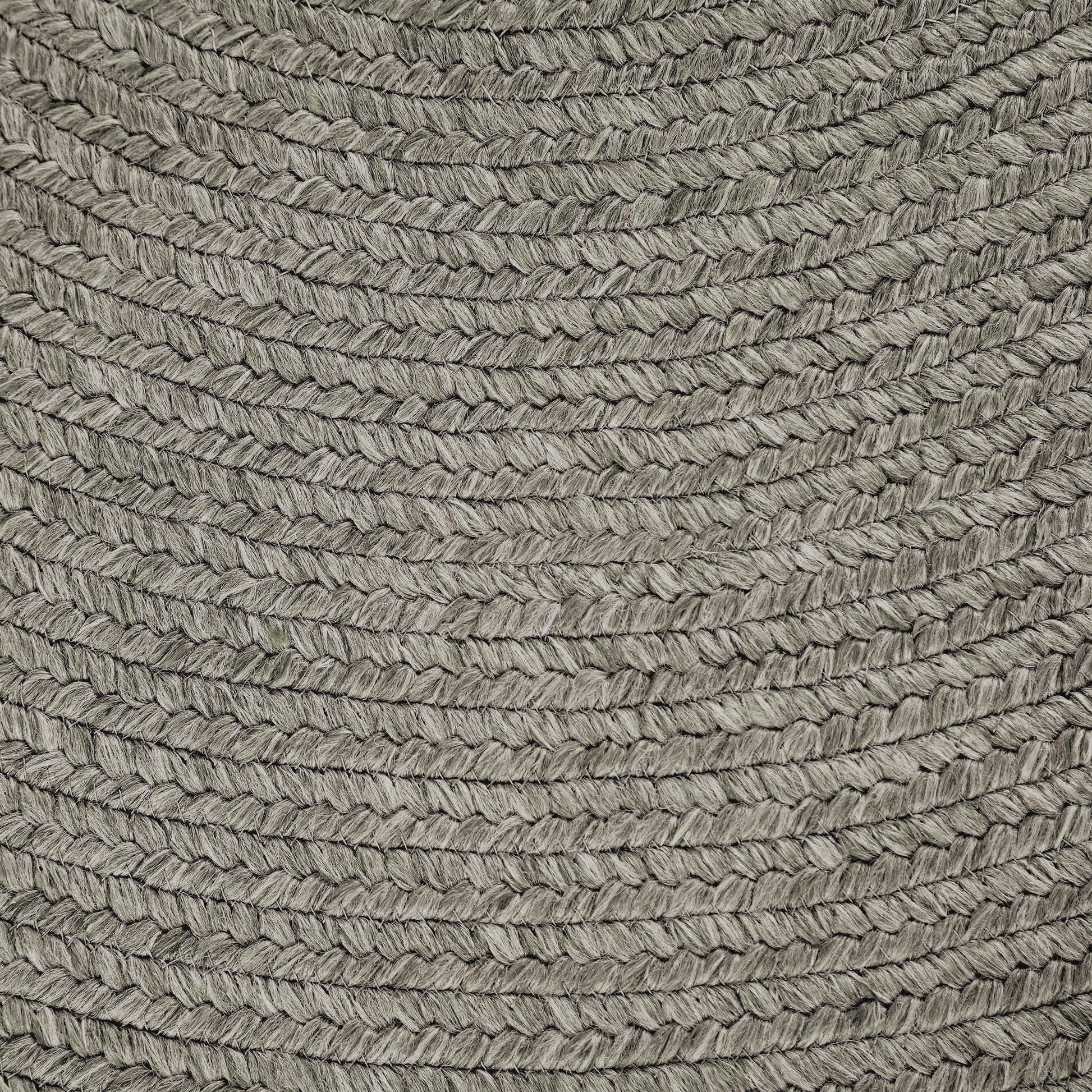 Braided Outdoor Reversible Solid Oval/Round Rug FredCo