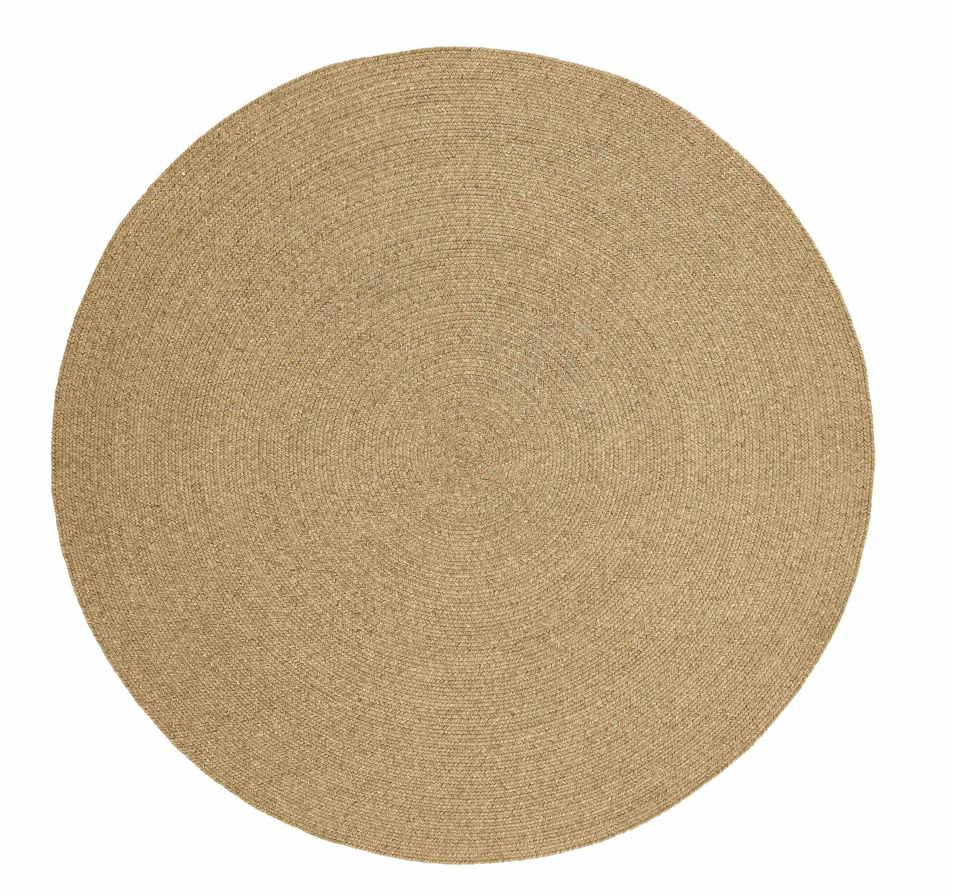 Braided Outdoor Reversible Solid Oval/Round Rug FredCo