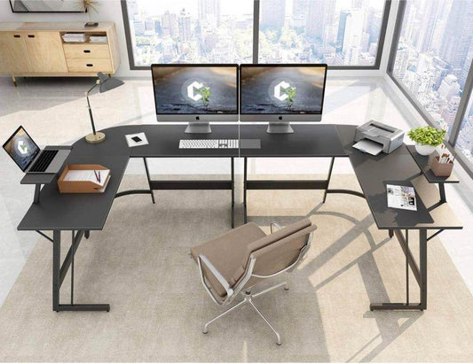 Brand New Modern L-Shaped Desk Computer Corner Desk FredCo